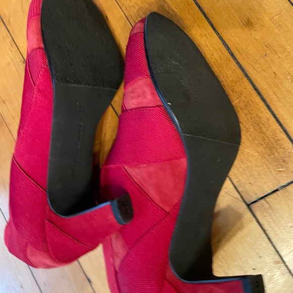 United Nude Fold Mid Bootie Red Size 8 (38) Ankle Boot - Picture 3 of 4